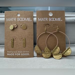 MATR BOOMIE earrings. fair trade. Hand made.